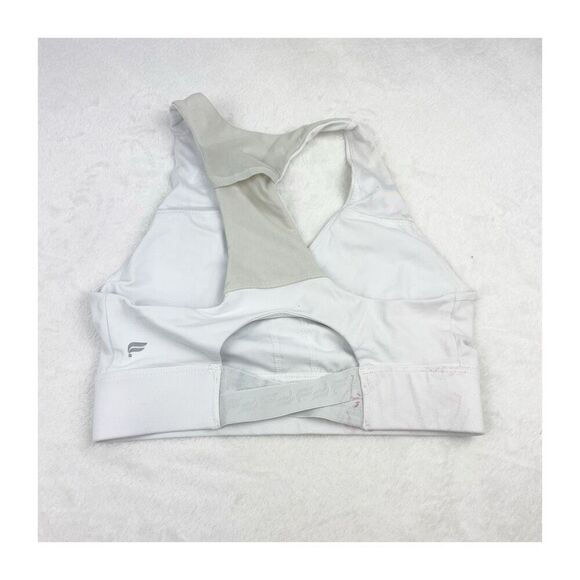 Fabletics small white sports bra vneck pull over - Picture 3 of 12
